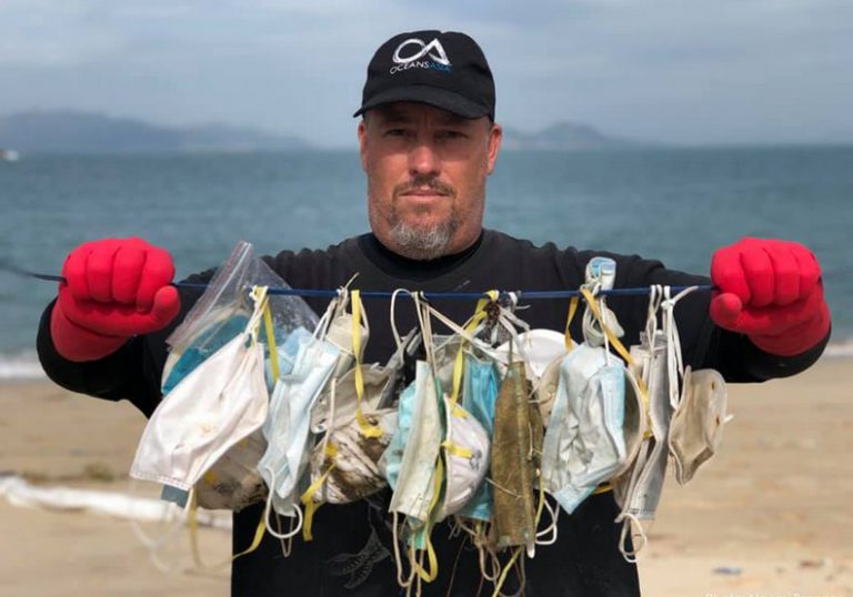 口罩垃圾海？科學家在香港外海發現大量口罩廢棄物