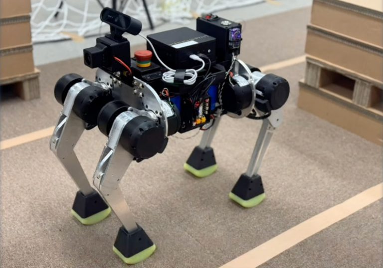 台大研發AI機器狗搭載Intel CPU，能送餐又救災